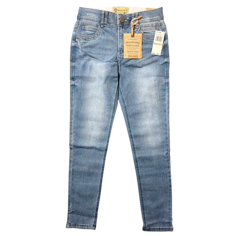 Democracy Jeans Womens 2 B1304N3XHXX Blue Abtechnology Ankle Length NEW